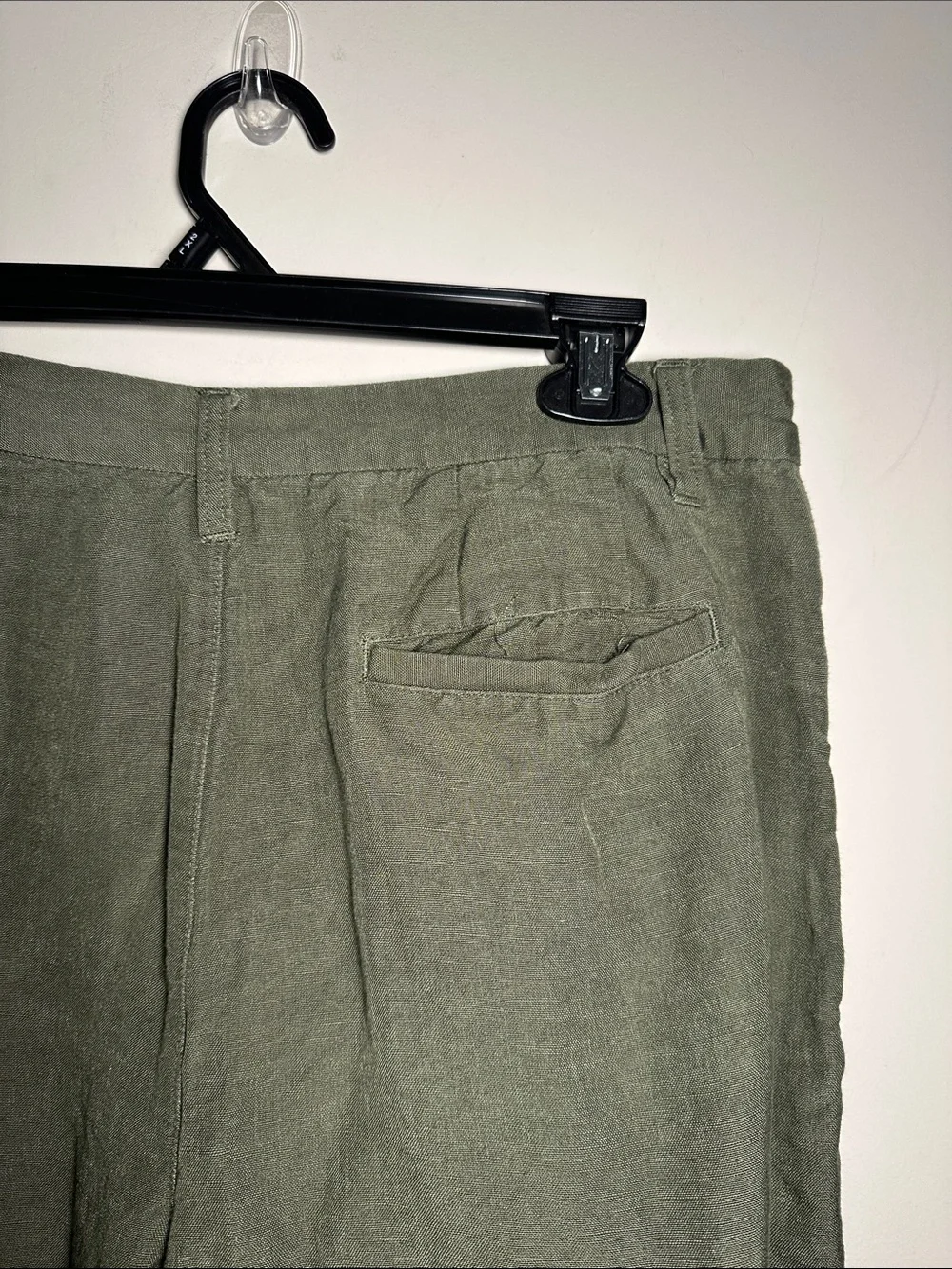 Magaschoni Man Olive Green Linen Blend Shorts